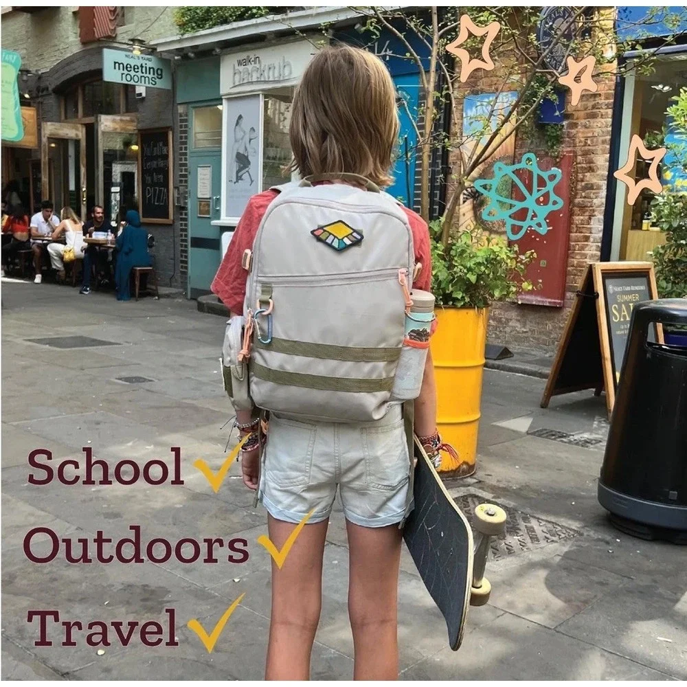 PIRIC Atlas 16 Kids Backpack Modular Salmon The Cuteacious Period W/ Patches NEW